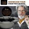 Stinky Cigar One-Piece Ashtray - Durable Stainless Steel, Windproof Deep Bowl view 4