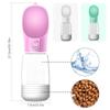 Portable Dog Water Bottle for Outdoor Travel, Pink-B, Size 3 view 3