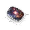 Cosmic Storm Portable Metal Pill Organizer for Purse or Wallet view 3
