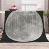 EHOMERY XXL Soft Fleece Baby Blanket, Gray, Moon/Oriental Design, 150 x 100 cm view 4