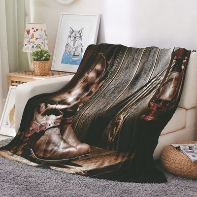EHOMERY Cozy Fleece Blanket, Dark Brown, 200 x 150 cm