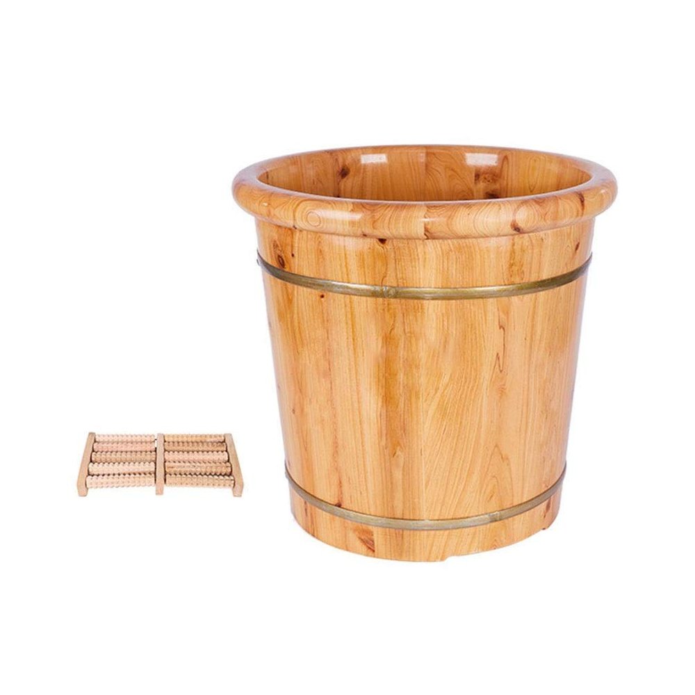 WolFum Solid Wood Foot Soaking Tub for Adults