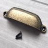 FJYDM 3.75" CC Cup Drawer Pull, Antique Bronze, 96 mm Center-to-Center view 2