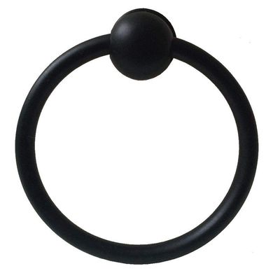 FJYDM 2.5-Inch Black Ring Single-Drop Pull Knob