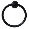 FJYDM 2.5-Inch Black Ring Single-Drop Pull Knob view 1