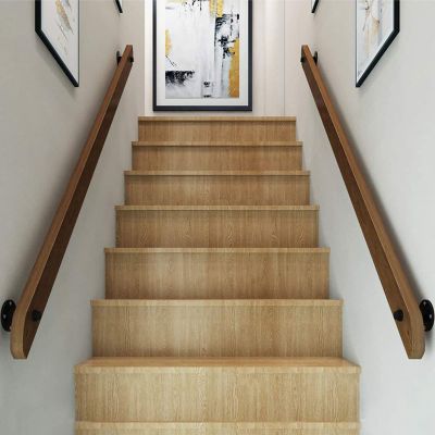 1–20 ft Pine Wood Handrail Complete Set