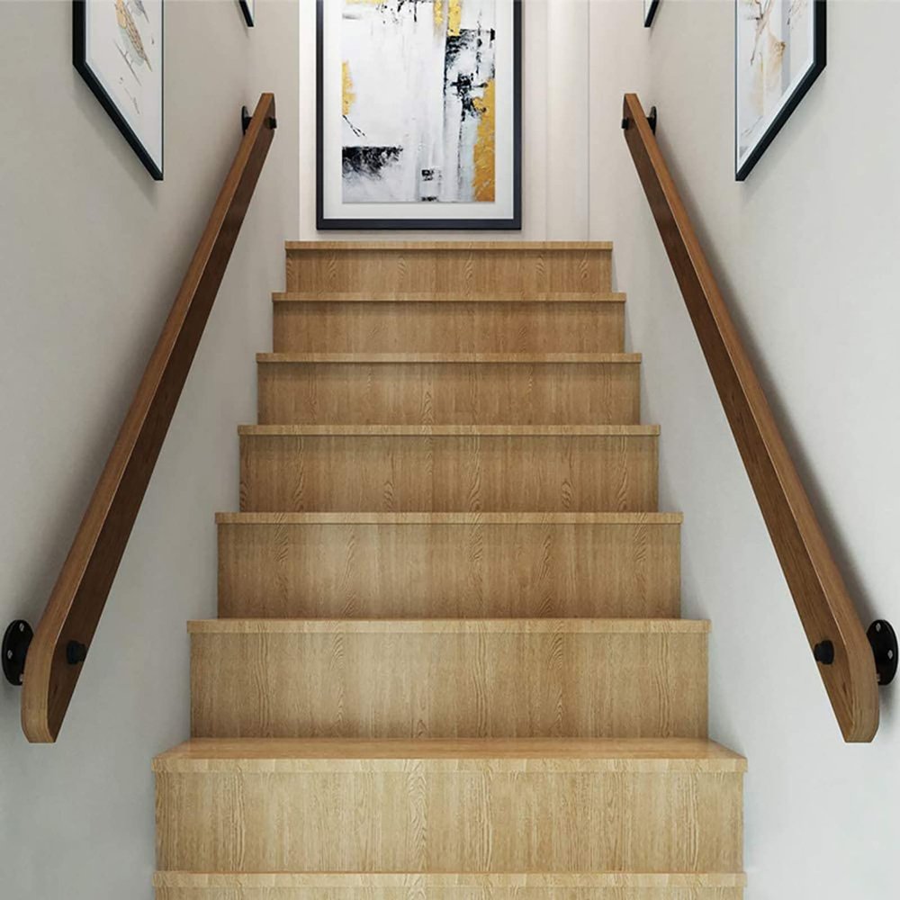 1–20 ft Pine Wood Handrail Complete Set