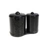 IMIKEYA Vintage Storage Box with Lid, 2 Compartments, PS, Black view 1
