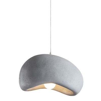 DONHEK Modern Resin Pendant Light, 1-Light Farmhouse Chandelier, Adjustable Vintage Hanging Lamp for Kitchen, Restaurant, Dining Room, Café, or Sink Area