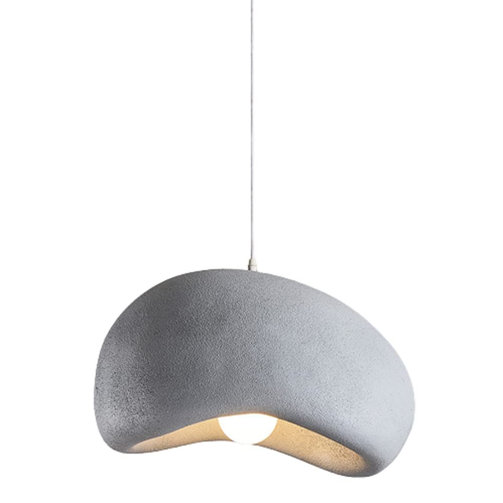 DONHEK Modern Resin Pendant Light, 1-Light Farmhouse Chandelier, Adjustable Vintage Hanging Lamp for Kitchen, Restaurant, Dining Room, Café, or Sink Area