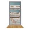 Cat Safety Gate, Dog-Proof Mesh Gate with Zipper, Gray, 85 x 195 cm view 1