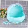 FOMIYES Portable PP Hamster Carrier with Water Bottle, Light Green view 2