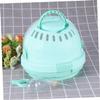 FOMIYES Portable PP Hamster Carrier with Water Bottle, Light Green view 4