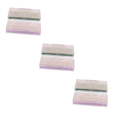 DOITOOL 6-Pack False Eyelash Storage Boxes with Glitter Design