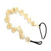 Gold-Tone Hollow Rose Headband, Elegant Accessory view 1