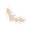 Rhinestone Pearl Hair Comb for Women, Elegant White Bridal Headpiece view 1