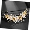 Rhinestone Pearl Hair Comb for Women, Elegant White Bridal Headpiece view 4