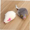 FOMIYES 5-Piece Interactive Plush Mice Cat Toys view 3