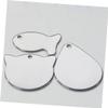 Angoily 50-Piece Stainless Steel Pet ID Tags, Blank DIY Dog Tags, Various Designs view 2