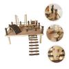 FOMIYES Small Animal Climbing Ladder Toy for Hamsters and Parrots view 3
