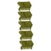 PartyKindom 5-Piece Jade Comb for Scalp Massage, Ergonomic Massage Comb for Hair Care and Relaxation, Green, for Home and Travel view 1