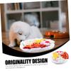 FRCOLOR Polar Fleece Dog Snuffle Mat, Pizza Design, Slow-Feeding Mat view 2