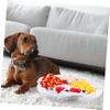 FRCOLOR Polar Fleece Dog Snuffle Mat, Pizza Design, Slow-Feeding Mat view 3