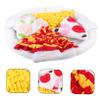 FRCOLOR Polar Fleece Dog Snuffle Mat, Pizza Design, Slow-Feeding Mat view 4
