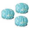 Angoily 3-Pack Women's Waterproof Shower Caps with Cute Unicorn Design view 1