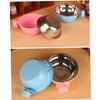 FRCOLOR Removable Stainless Steel Bowl for Dogs and Cats with Cage Attachment view 3