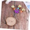 Angoily Wooden Parrot Toy with Bell Stand view 2