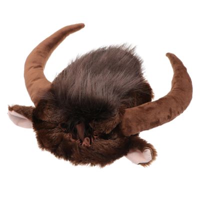 FRCOLOR 3-Piece Dog Costume Headpieces, Brown Horned Pet Hats for Small Dogs and Cats
