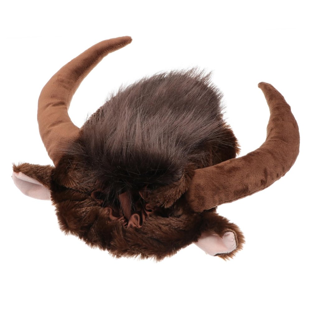 FRCOLOR 3-Piece Dog Costume Headpieces, Brown Horned Pet Hats for Small Dogs and Cats