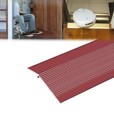 IkErna Aluminum Floor Transition Strip, 2 mm Thick, Red, 100 x 10 cm