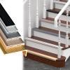 IkErna Stair Edge Protector, Aluminum Alloy Nosing Strip, Black, 40 mm Wide view 3