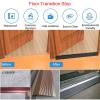 IkErna Aluminum Floor Transition Strip, 2 mm Thick, for Thresholds Under 1.6 in, Black, L105 × W10 cm view 3