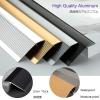 IkErna Self-Adhesive Metal Floor Transition Strip, Threshold Ramp for Doors, Wheelchairs and Tile, Purple, 115 cm (45.3 in) view 2