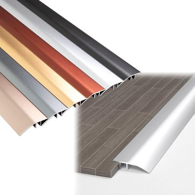 IkErna Aluminum Floor Transition Strip, Silver, 125 cm (4.1 ft)