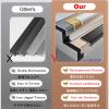 IkErna L-Shaped Stair Edge Protector, Anti-Slip Nosing, Gold, 30 mm Wide view 3