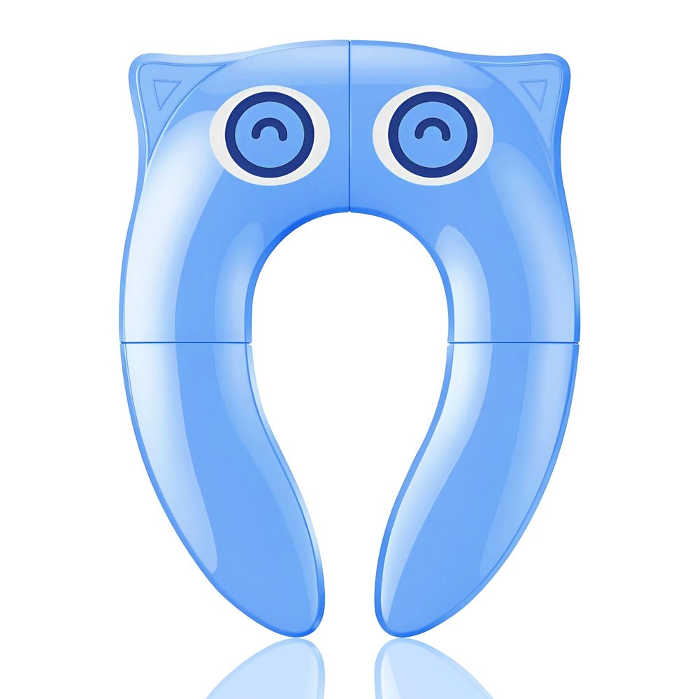 Foldable Travel Toilet Seat for Toddlers and Children, Blue
