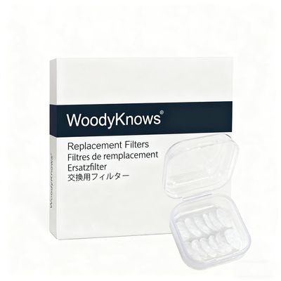 Replacement Filters for WoodyKnows Super-Defense Nasal Filters (Round, 60 Pairs, L)
