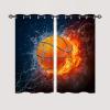ANHOPE Basketball Flame Blackout Curtains, 2-Piece Set, 138 x 168 cm view 2
