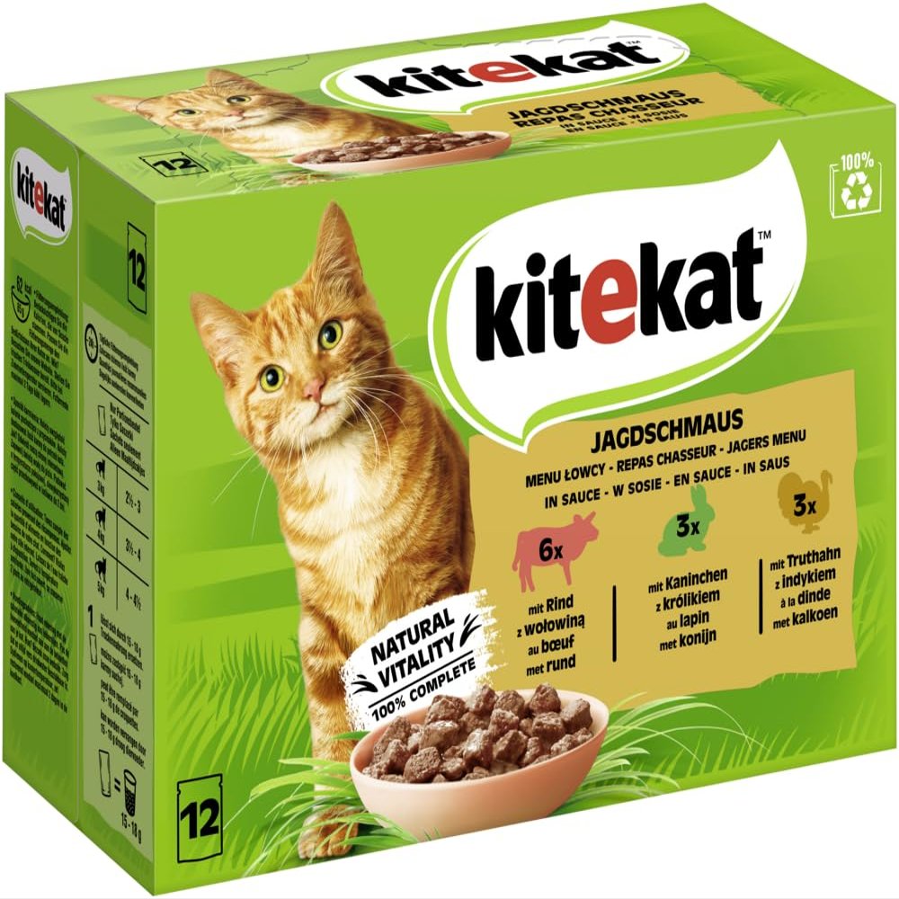 KITEKAT Multipack Hunting Feast in Sauce 12x85g