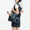 Small Dog Carrier Sling, Blue and Gold Jellyfish view 3