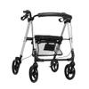 Foldable Rollator Walker with Wheels, Brakes, and Seat view 1