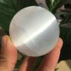 IXITAB Selenite Sphere, Full Moon Goddess Psychic White Gypsum Crystal Ball, 60–65 mm, Gift view 4
