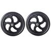 12-Inch Rear Wheel Replacement Set for Manual Wheelchairs, 12x1.75 PVC Solid Tires, 1/2-Inch Bearings, Black, 2-Pack view 1
