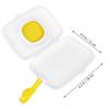 LIFKOME 2-Pack Yellow PP Wet Wipe Cases, Portable Dispensers for Baby Wipes and Small Items view 2