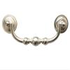 FJYDM 4.25" CC Bail Drawer Pull, Drop Swing Handle, Vintage Look, Shiny Silver view 1
