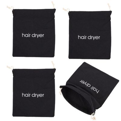 Ipetboom 4-Piece Embroidered Canvas Hair Dryer Bag Set